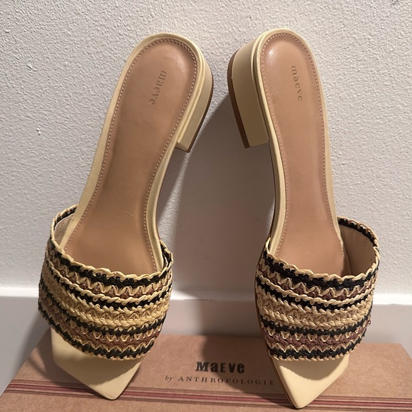 Maeve Sandals by Anthropologie. The Coralie mule slide sandals size 37